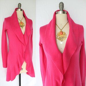 Lilly Pulitzer Shere dress cardigan ruffle cashmere Bryn Seabrook Celine pink